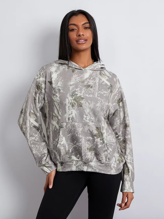 Noa - Camo Hoodie met Warme Fleecevoering